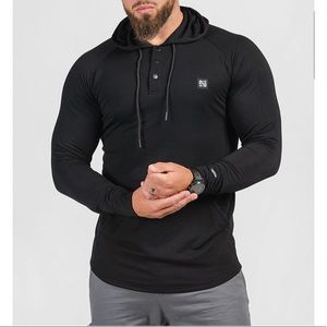 Men’s Black hoodie. Size M. “I shall not flag nor fail.”